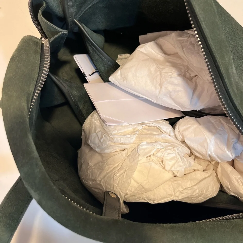 CELINE GREEN SUEDE BAG - Picture 5 of 16